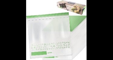 Voedselzakken 25x24 cm 25 stuks - Gripzakjes voor Voedselopslag - Zakken voor Voedsel - Ziplock Bags - Zakjes - Gripzakken