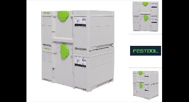 Festool Systainerset 2x SYS3 M 237 ( 2x 204843 ) 21,4 liter 396x296x237mm Gereedschapskoffer, koppelbaar