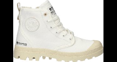 Palladium Pampa Hi Zip Oragnic Veterschoenen Hoog - Wit - Maat 41