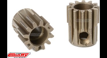 Team Corally - 32 DP Motortandwiel - Kort - Gehard staal - 12 Tanden - Motoras dia. 5mm