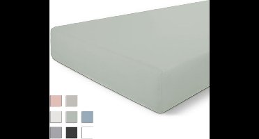 Byrklund Jersey Hoeslaken - Hoeslaken 80x200 - 100% Katoen - Grijsgroen