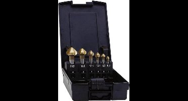 Exact 05568 Kegelverzinkboorset 5-delig 6.3 mm, 10.4 mm, 16.5 mm, 20.5 mm, 25 mm HSS TiN Cilinderschacht 1 set(s)