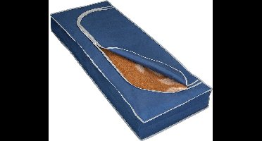 Metaltex Opberghoes met Rits 120x50x15 cm Blauw/Grijs