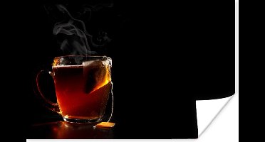 Poster Thee - Zwart - Drinken - 30x20 cm