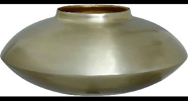PTMD Jeason Ronde Pot - H13 x Ø30 cm - Ijzer - Champagne