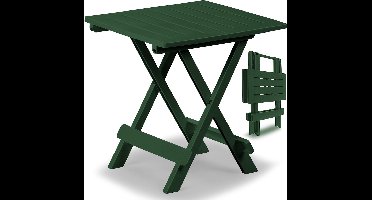 Bijzettafel - Kunststof 45x43x50cm Weerbestendig Klapbaar - Groen