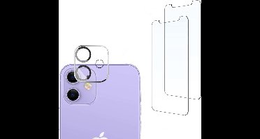 iPhone 12 / 12 Pro Camera lens protector + Screen Protector 2 stuks - iPhone 12 / 12 Pro Screenprotector - iPhone 12 / 12 Pro Screen Protector Camera - Ntech