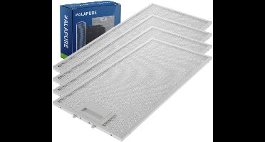 4x Metaalfilter voor Neff 11022472 382x192x8mm
