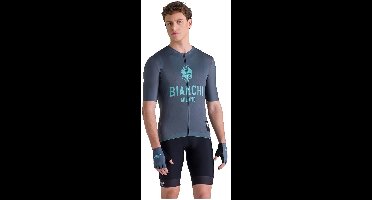 Santini Bianchi Milano Classic 2025 Korte Mouw Wielertrui Blauw 2XL Man