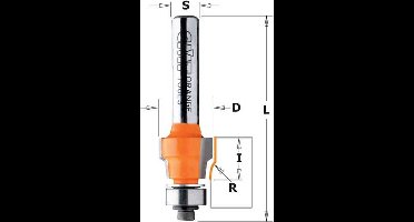 CMT - Uitloopfrees met kogellager, HW - Frees - Snijgereedschappen - Groeffrees - 1 Stuk(s)