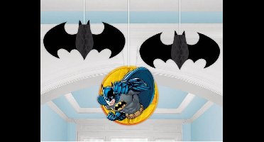 Batman honeycomb decoratie 3 st.