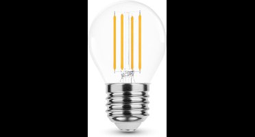 LED E27 Filament lamp - G45 - 5W - 10-30V - 2700K