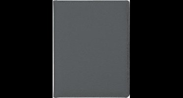 Practische schrijfmap van schitterend soepel rundsleder | Grijs