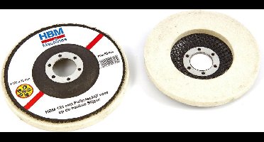 HBM 125 mm Polijstschijf voor op de haakse Slijper