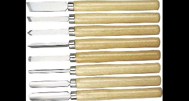 Westfalia Houtdraaibeitel set, 8 stuks