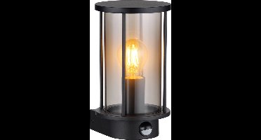 LED Wandlamp rond met sensor | Zwart | E27 fitting | Gracey