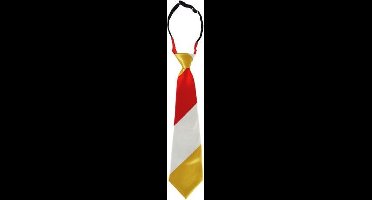 Stropdas rood/wit/goud