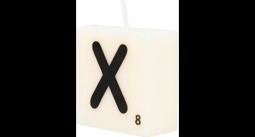 Letter Kaarsje - X