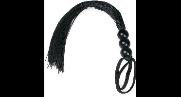 EasyToys - Fetish Collection - Zwarte Siliconen Zweep - BDSM Zweep - Seksspeeltje - SM Toys - Zwart