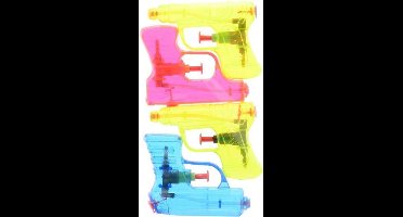 waterpistolenset Aqua Fun 4 stuks 11 cm