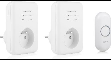 Byron gong – plugin – doorvoer – penaarde – 2 x 150 m – wit