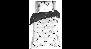 De Witte Lietaer Dekbedovertrek Antilope - Eenpersoons - 140 x 200/220 cm - Grijs