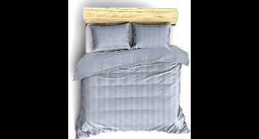 De Witte Lietaer Dekbedovertrek Katoen Satijn Zygo - Hotelmaat - 260 x 240 cm - Blauw