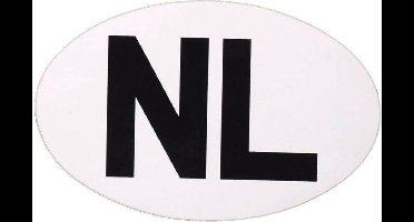 Topgear NL Sticker Wit Zwart ORIGINEEL