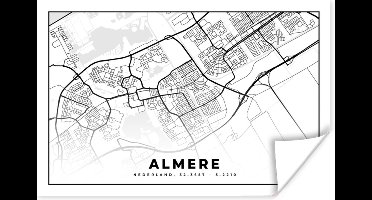 Poster Kaart - Almere - Nederland - 30x20 cm