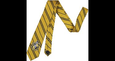 Harry Potter Hufflepuff Geweven Logo Stropdas - Officiële Merchandise