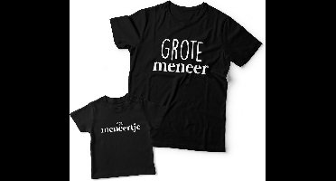Matching shirts Vader & Zoon | Klein meneertje | Papa maat XL & Zoon maat 92