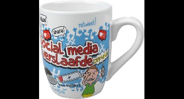 Cartoonmok - Social media verslaafde