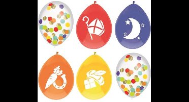 Sinterklaas ballonnenmix - 6 stuks