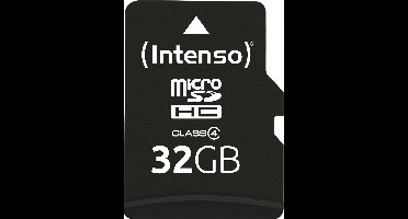 Intenso Micro SDHC 32GB 32GB Micro SDHC Klasse 4 flashgeheugen