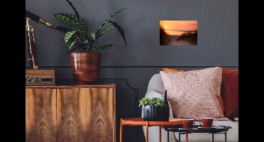 Muurstickers - Sticker Folie - Strand - Zon - Kleuren - 30x20 cm - Plakfolie - Muurstickers Kinderkamer - Zelfklevend Behang - Zelfklevend behangpapier - Stickerfolie