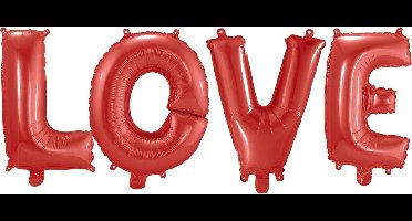 Wefiesta Folieballon Love 42 Cm Rood