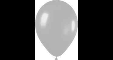 Metallic Ballonnen Zilver : 100 Stuks
