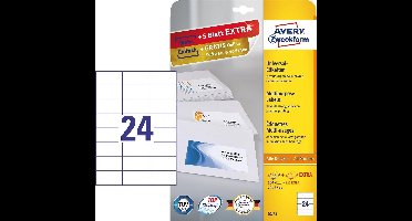 Avery Zweckform 6173 etiket Wit Rechthoek Permanent 720 stuk(s)