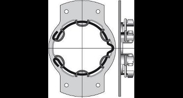 Motorsteun voor Somfy rolluik motoren