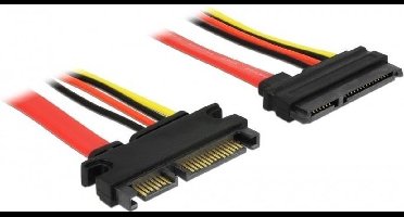 SATA data- en voeding verlengkabel - 5V + 12V - SATA600 - 6 Gbit/s - 1 meter