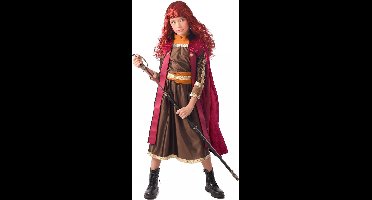 Vegaoo - Bordeaux rood prinses strijder kostuum voor meisjes