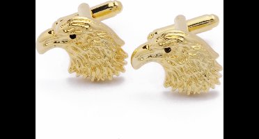 Manchetknopen - Vogel Arend Vogelhoofd Hoog Detail Goud