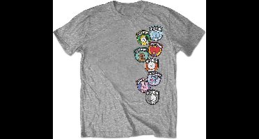 BT21 - Badges Heren T-shirt - M - Grijs