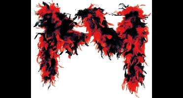 Boa gemeleerd zwart/rood 65gram 180cm lang