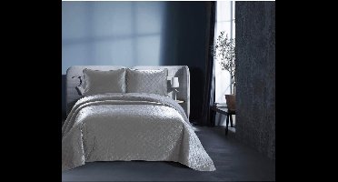 Dreamhouse Velvet Classico - Bedsprei - 180x250 + 1 kussensloop 60x70 - Grijs