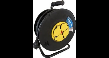 VB Kabelhaspel - 3x1,5mm² H07RN-F - 40 meter - Neopreen - Zwart