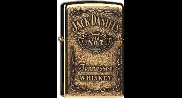 Aansteker Zippo Jack Daniel's Label Brass Emblem