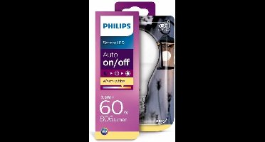 Philips LED Licht/Donker Sensor E27 6.5-60W E27 2700K 806lm