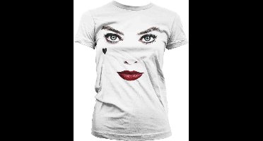 DC Comics Harley Quinn Dames Tshirt -2XL- Birds Of Prey - Face-Up Wit