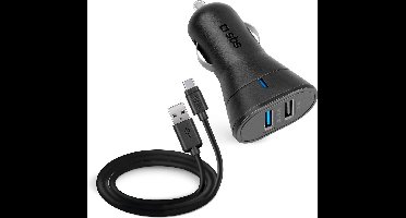 SBS TEKITCRC2U21AUL oplader voor mobiele apparatuur Smartphone Zwart Sigarettenaansteker Auto